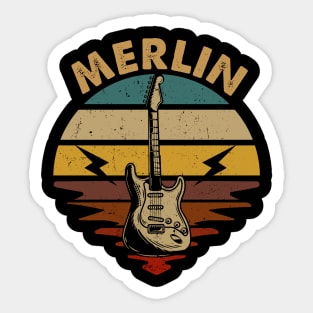 Proud To Be Merlin Personalized Name Birthday Sticker